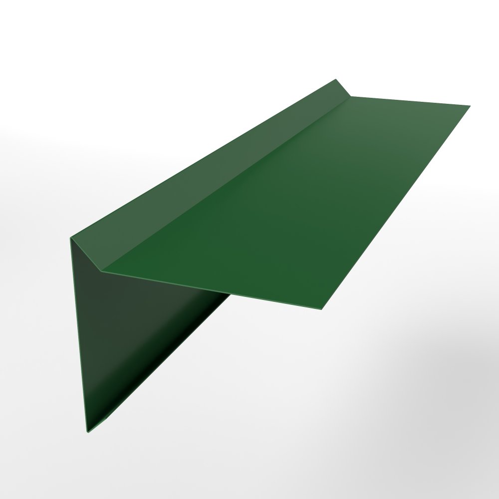 Планка ветровая простая оцинкованная с порошковым покрытием 0,45мм RAL 6002