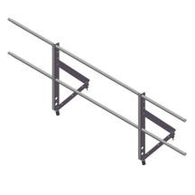 Ограждение кровельное (высота 65см) Optima Оцинков+порошковый окрас 2000мм Grand Line