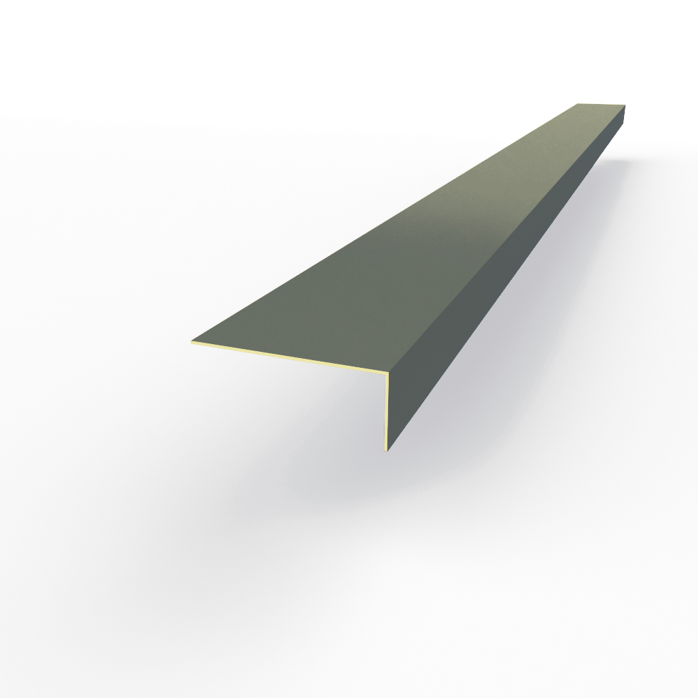 Лобовая планка (RAL 7012) оцинкованная, с порошковым покрытием 0,45 мм