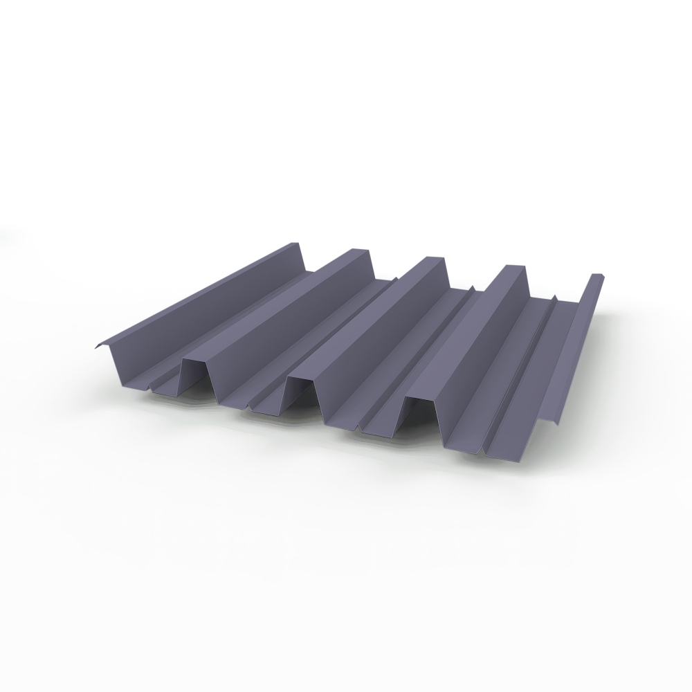 Профнастил Н60 (RAL 4012) 0,8х845мм оцинкованный, с полимерным покрытием (Полиэстер)