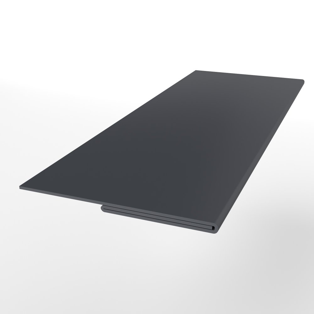 Планка финишная оцинкованная с порошковым покрытием 0,45мм RAL 7024