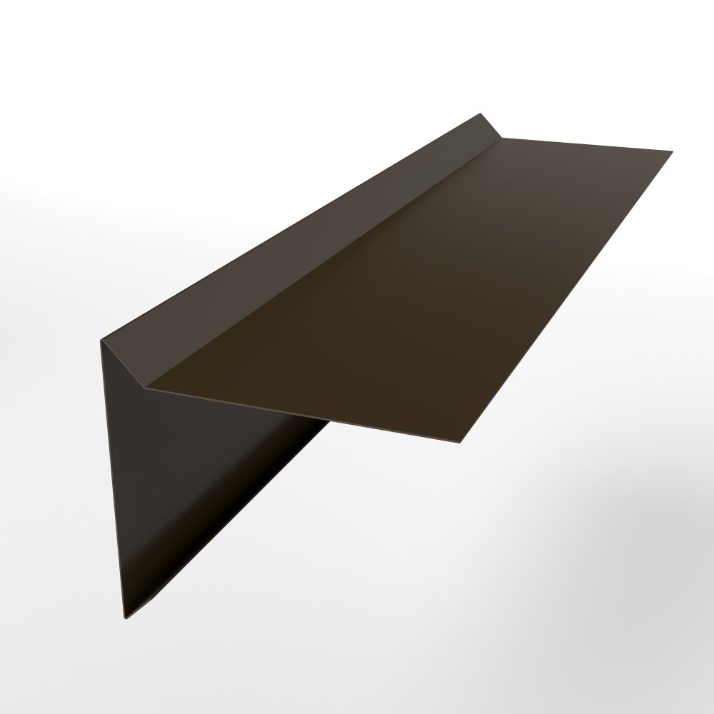 Планка ветровая простая оцинкованная с порошковым покрытием 0,45мм RR 32