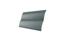 Сайдинг Блок-хаус 0,390 Grand Line 0,45 PE RAL 9006бело-алюминиевый