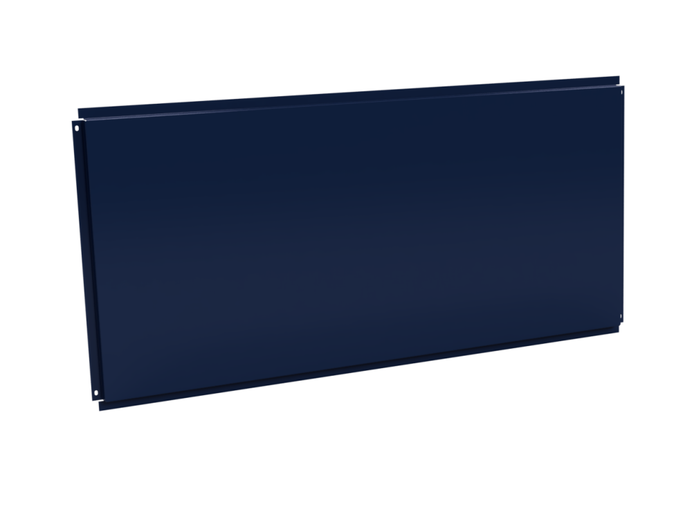 Фасадная кассета 1160х530 открытого типа, толщина 0,7 мм, RAL 5002 (Ультрамариново-синий)