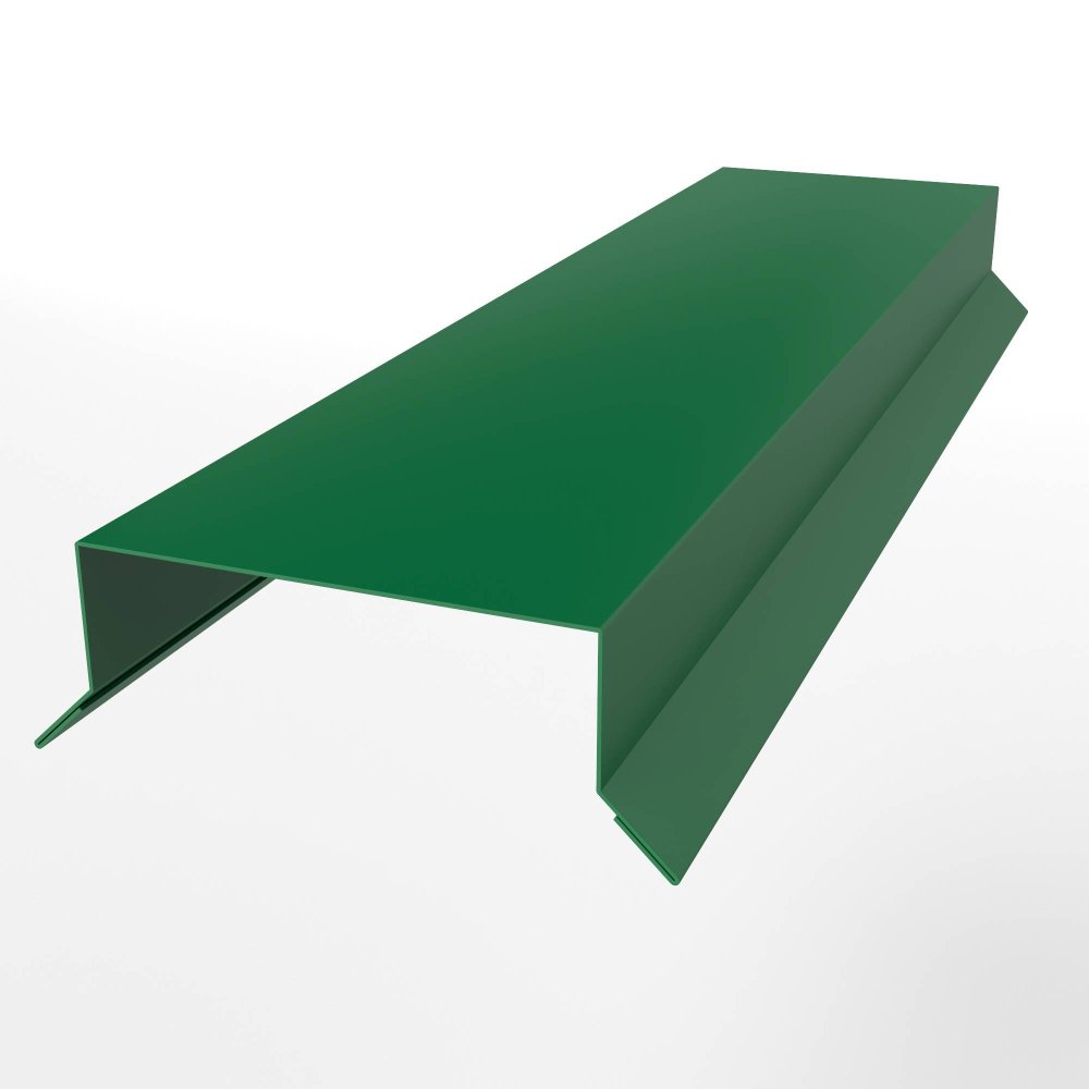 Парапет оцинкованный с порошковым покрытием 0,45мм RAL 6029