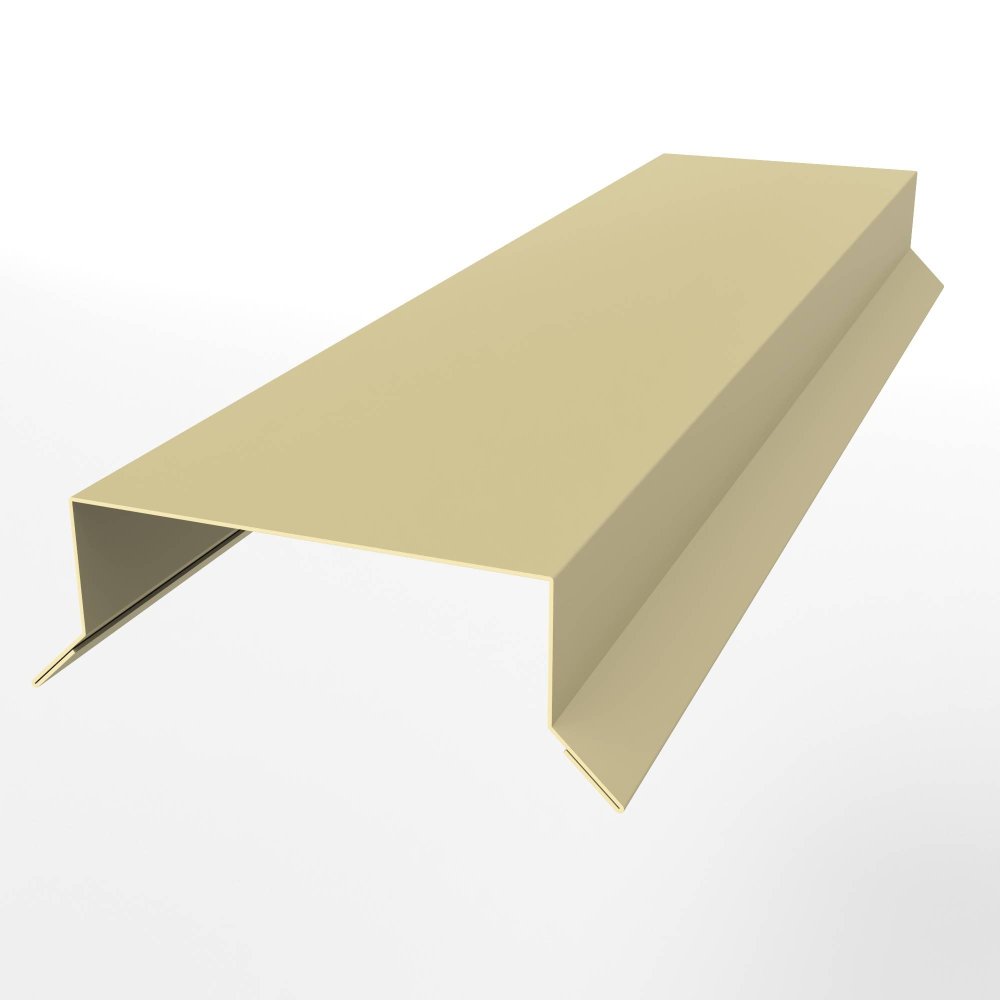 Парапет оцинкованный с порошковым покрытием 0,45мм RAL 1014