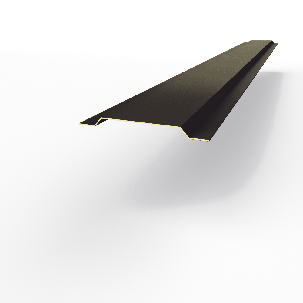 Нащельник RAL 8022 оцинкованный c полимерным покрытием 0,45 мм