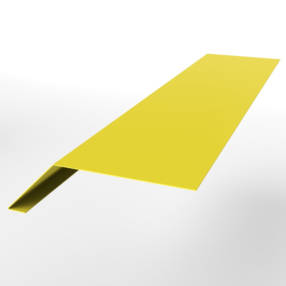 Капельник оцинкованный с порошковым покрытием 0,45мм RAL 1018 Капельник оцинкованный с порошковым покрытием 0,45мм RAL 1018