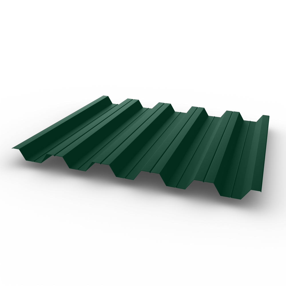 Профнастил НС35 0,4 RAL 6028 оцинкованный, с полимерным покрытием (Полиэстер)