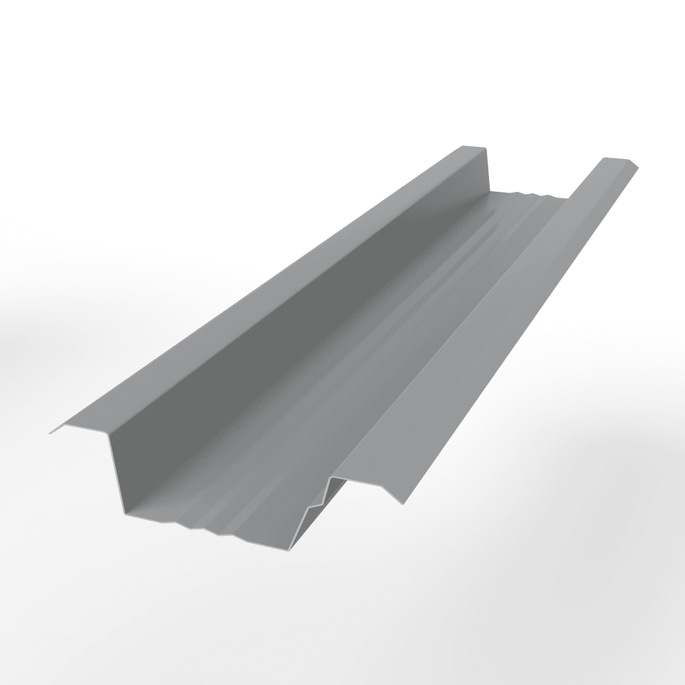 Вентилируемый прогон опорный оцинкованный с порошковым покрытием 0,45мм ширина менее 625 мм RAL 7004