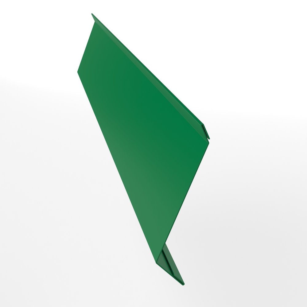 Планка примыкания в штробу для кровли оцинкованная с порошковым покрытием 0,45мм RAL 6029