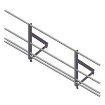 Ограждение кровельное со снегозадержанием (высота 65см) Optima Оцинков+порошковый окрас 2000мм Grand Line