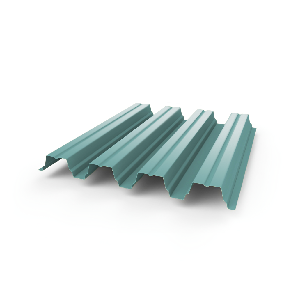 Профнастил Н75 - 0,8 (RAL 6027) с полимерным покрытием (полиэстер)