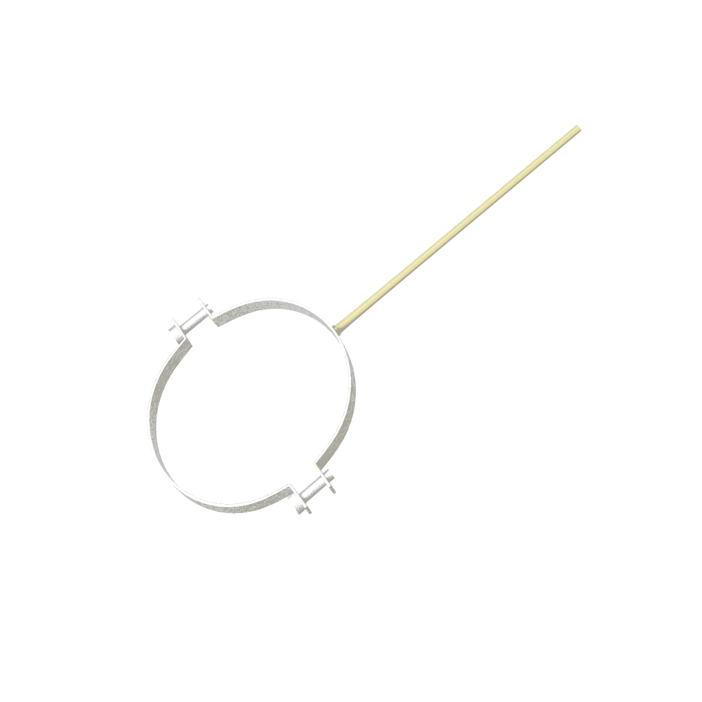 Крепление водосточный трубы сварное оцинкованное ф220х10х250мм