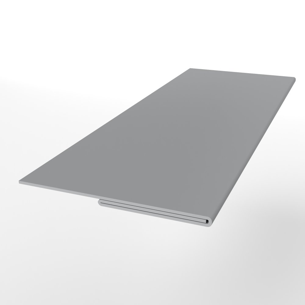 Планка финишная оцинкованная с порошковым покрытием 0,45мм RAL 7004