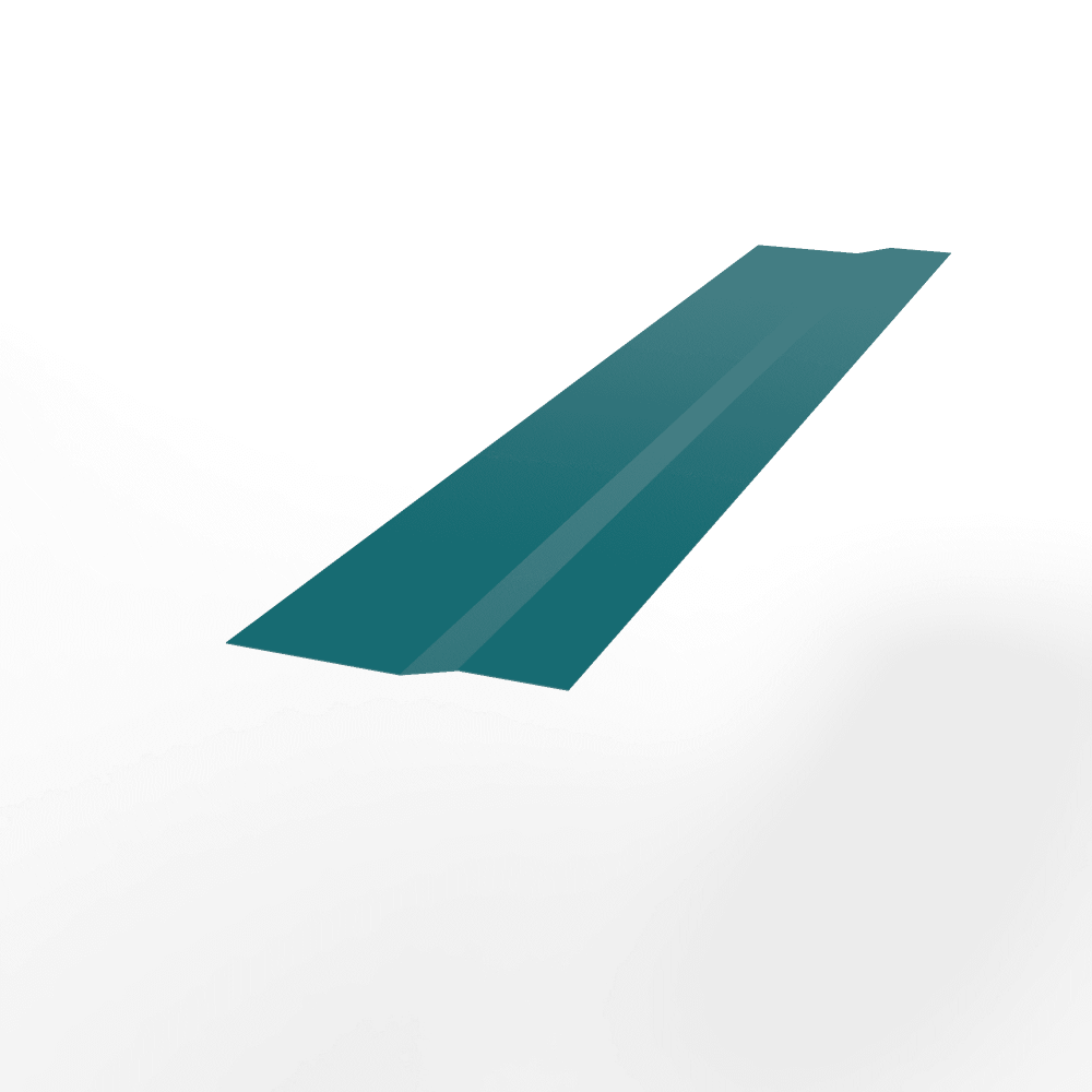 Планка крепежная оцинкованная с порошковым покрытием 0,45мм RAL 5021 Планка крепежная оцинкованная с порошковым покрытием 0,45мм RAL 5021