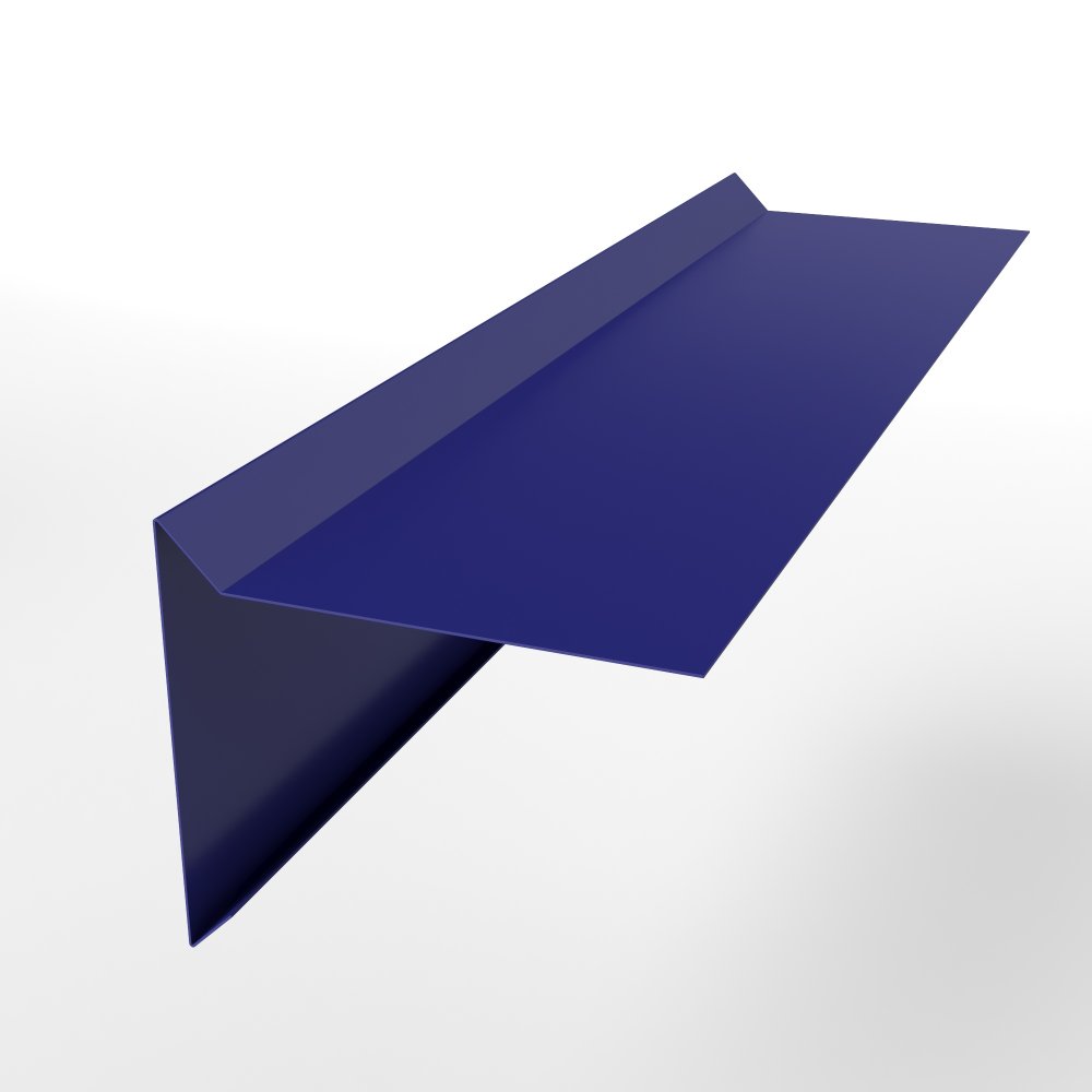 Планка ветровая простая оцинкованная с порошковым покрытием 0,45мм RAL 5002