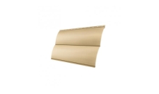 Сайдинг Блок-хаус 0,390 Grand Line 0,45 PE RAL 1014 слоновая кость