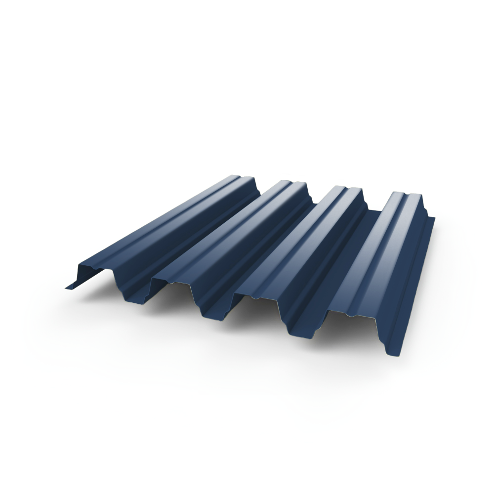 Профнастил Н75 - 0,8 (RAL 5000) с полимерным покрытием (полиэстер)