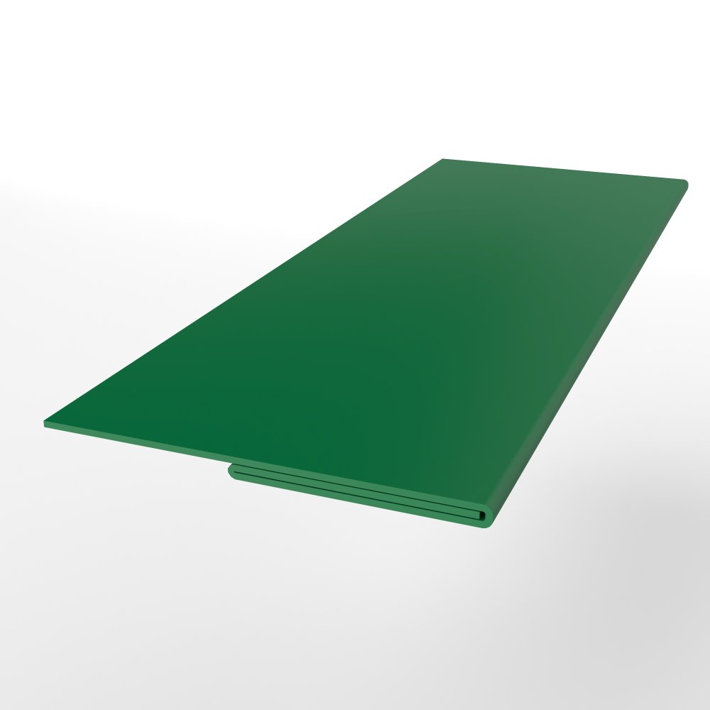 Планка финишная оцинкованная с порошковым покрытием 0,45мм RAL 6029