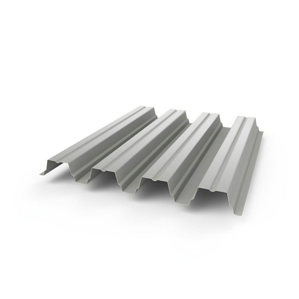 Профнастил Н75 - 0,8 (RAL 7035) с полимерным покрытием (полиэстер)