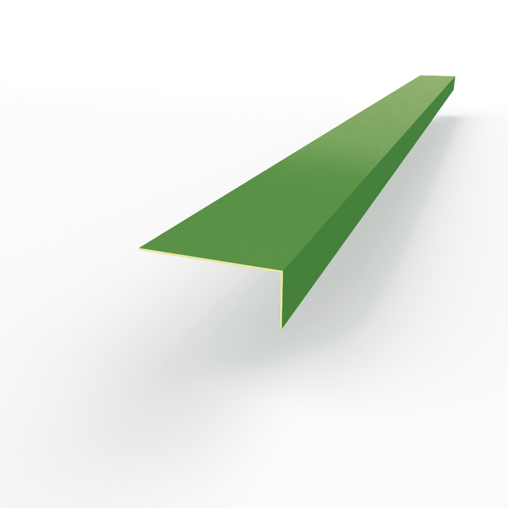 Лобовая планка (RAL 6017) оцинкованная, с порошковым покрытием 0,45 мм