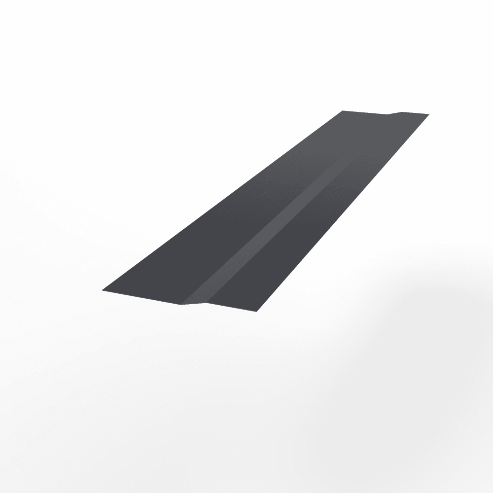 Планка крепежная оцинкованная с порошковым покрытием 0,45мм RAL 7024 Планка крепежная оцинкованная с порошковым покрытием 0,45мм RAL 7024