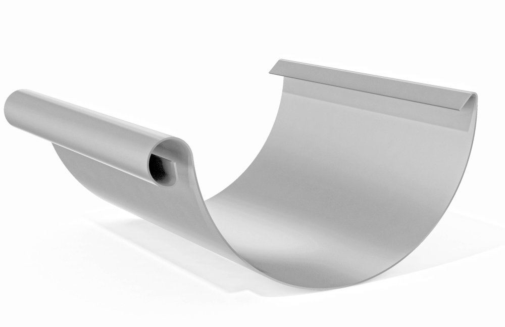 Желоб водосточный оцинкованный с полимерным покрытием Grand Line Optima ф125х84мм RAL 9003 Желоб водосточный оцинкованный с полимерным покрытием Grand Line Optima ф125х84мм RAL 9003