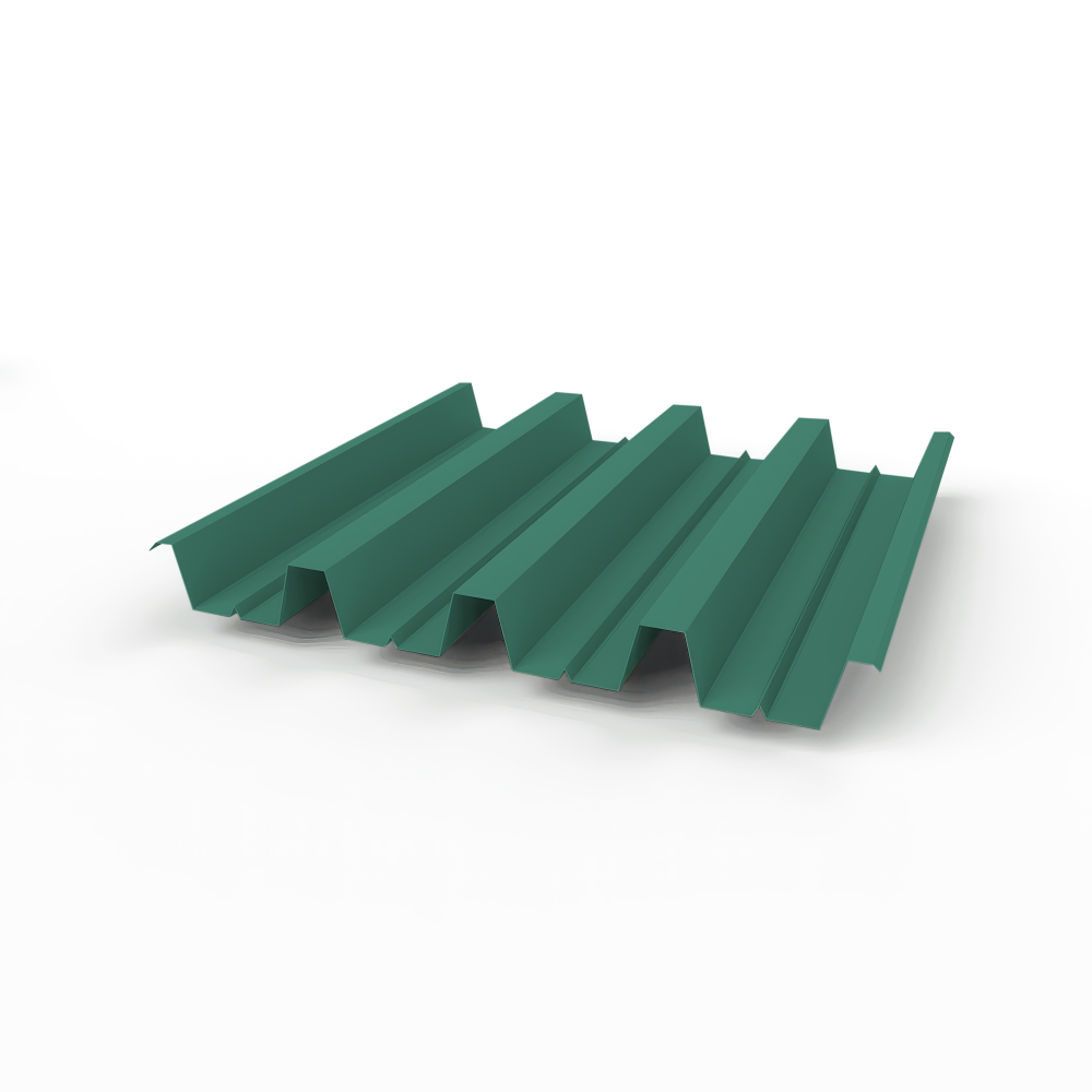 Профнастил Н60 (RAL 6000) 0,7х845мм оцинкованный, с полимерным покрытием (Полиэстер)